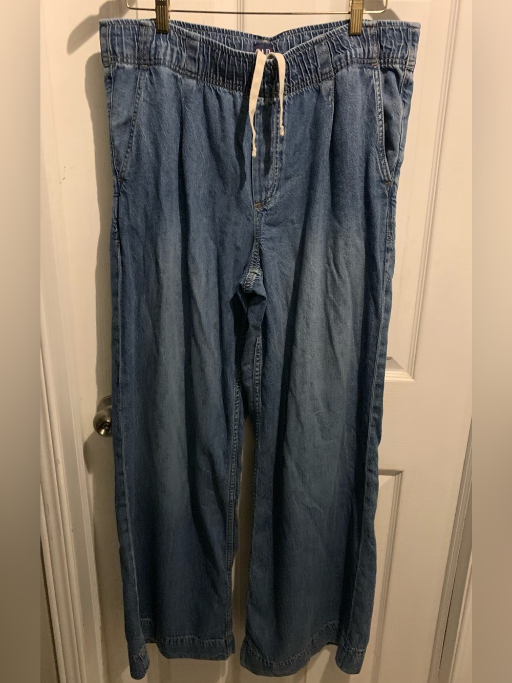 GAP wide leg drawstring jeans L TALL